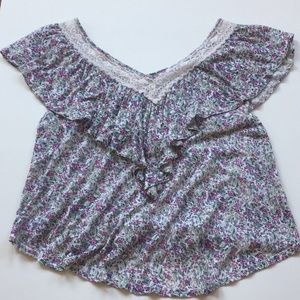 Cape Juby Floral cropped top